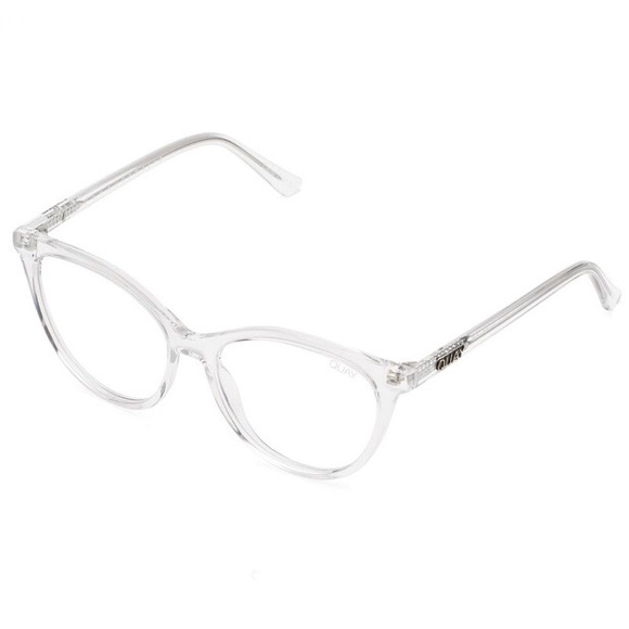 QUAY All Nighter Blue Light Glasses Crystal Clear Frame Bluelight Blocking Lens - Picture 4 of 6